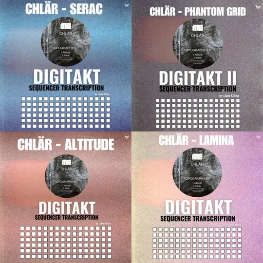 Chlär Topography EP sequencer transcriptions for Digitakt and Digitakt II