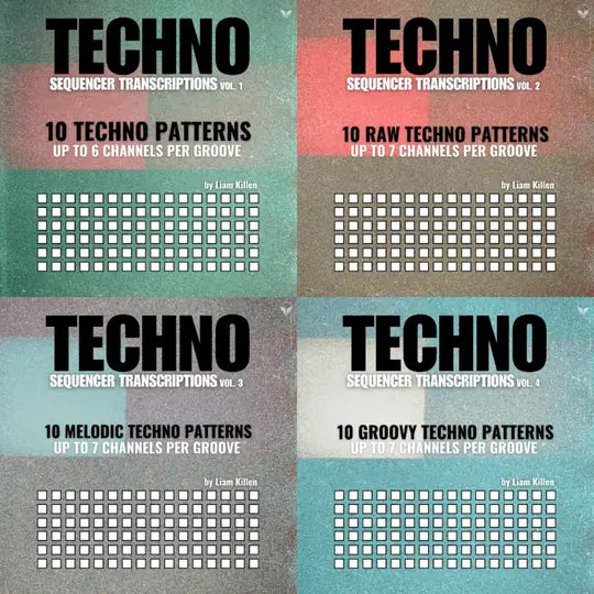 Techno Starters sequencer transcription volumes one through four